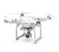 A white and yellow dji phantom 3 professional.